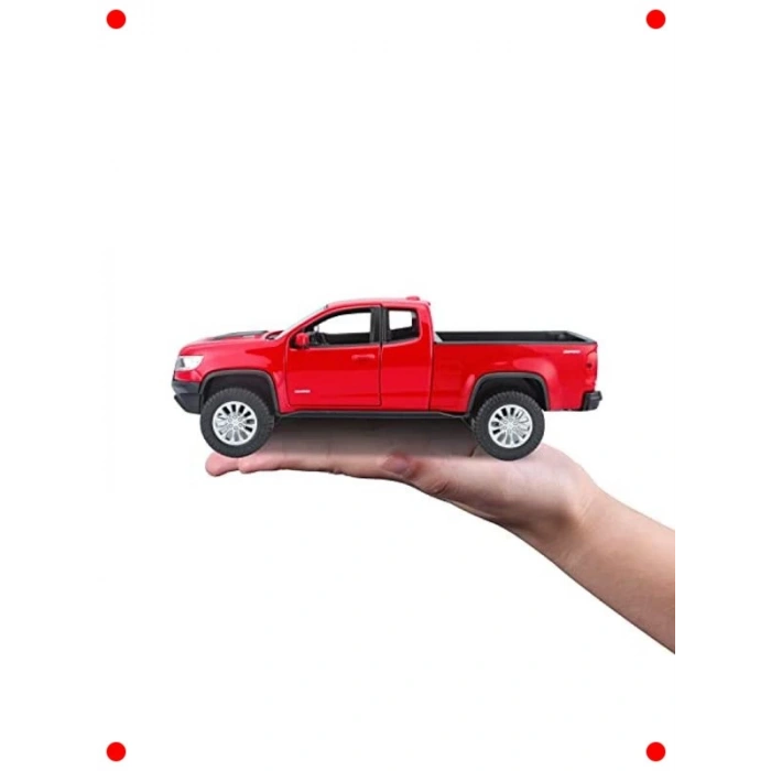 Detaylı Model Araba: Kırmızı Beyaz Off-Road Araç