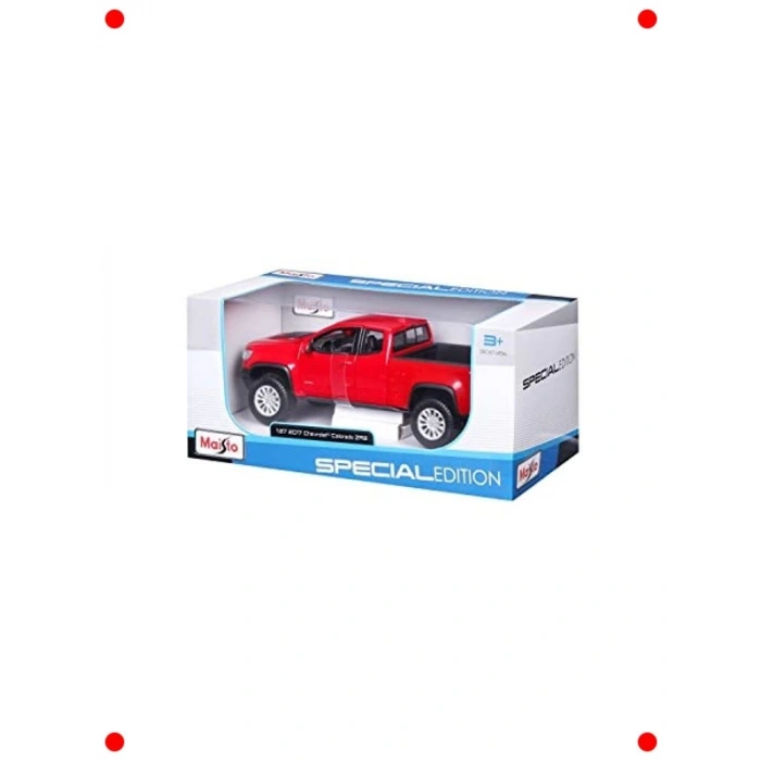 Detaylı Model Araba: Kırmızı Beyaz Off-Road Araç