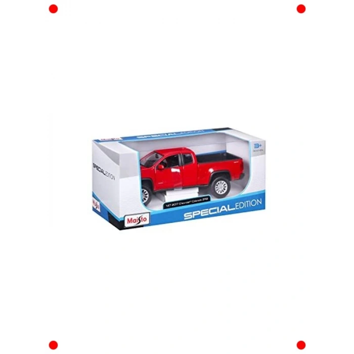 Detaylı Model Araba: Kırmızı Beyaz Off-Road Araç