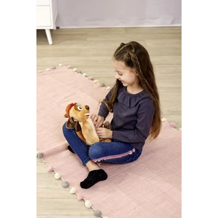 Detaylı Tasarımlı 25 cm Boyutunda Peluş Aslan Figürü