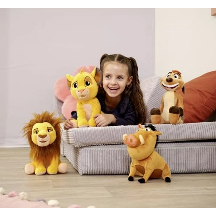 Detaylı Tasarımlı 25 cm Boyutunda Peluş Aslan Figürü