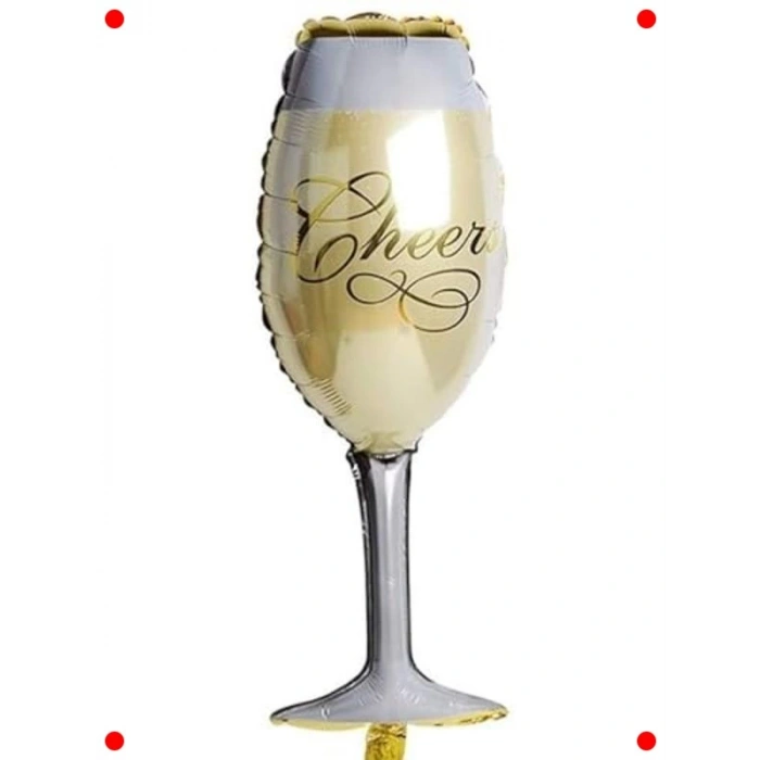 Dev Boy Şampanya Kadeh Balon Seti