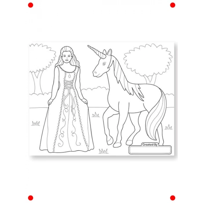 Dev Boyama Kitabı - Pembe Temalı Büyük Sayfalar