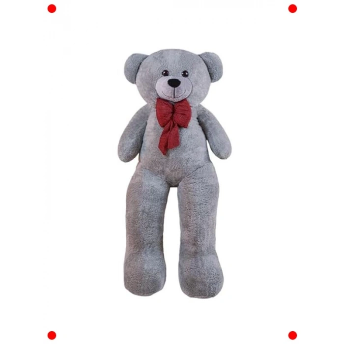 Dev Gri Pelüş Ayıcık - Papyonlu (130cm)