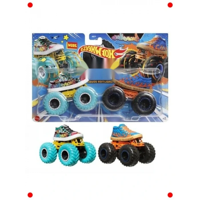 Dev Tekerlekli Oyuncak Araç İkili Seti - 1:64