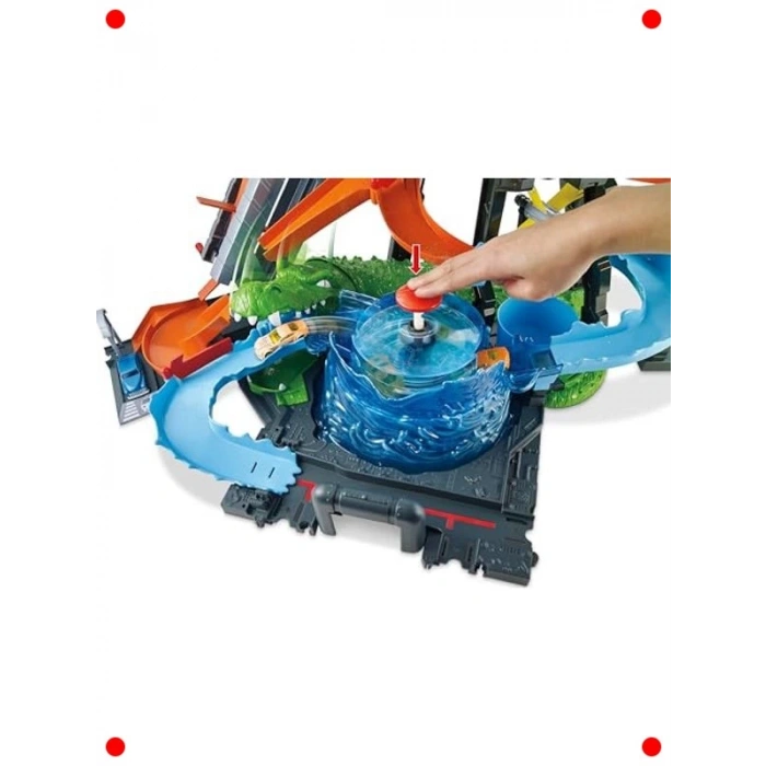 Dev Timsah Temalı Araba Yıkama Oyun Seti