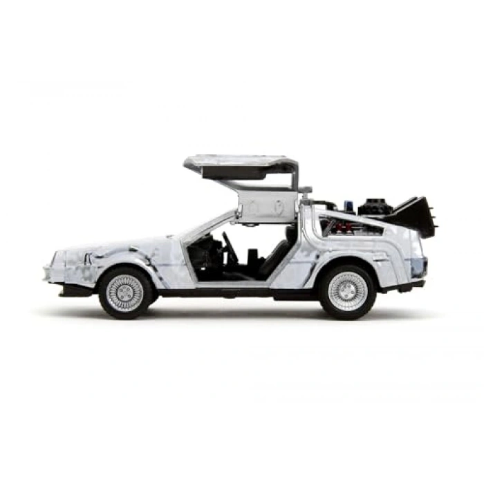 Die-Cast Zaman Makinesi Aracı, Metal Yapı, 1:32 Ölçek, 13.5 Cm