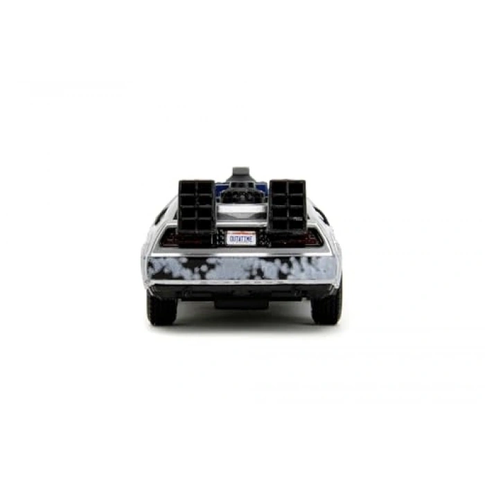 Die-Cast Zaman Makinesi Aracı, Metal Yapı, 1:32 Ölçek, 13.5 Cm