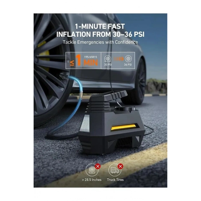 Dijital Göstergeli Araç Lastik Şişirme Kompresörü