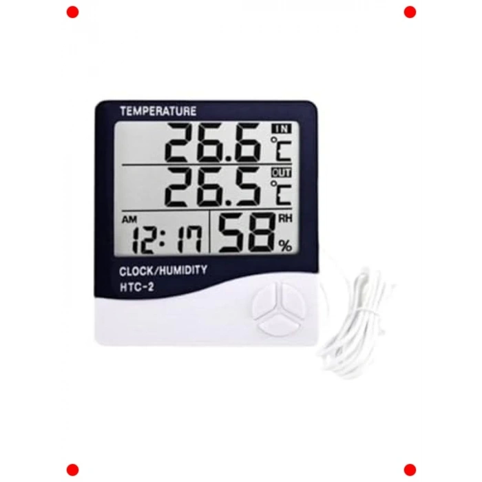Dijital İç/Dış Termometre, Higrometre ve Saat
