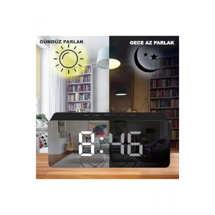 Dijital LED Ekranlı Akıllı Saat, Alarm & Termometre