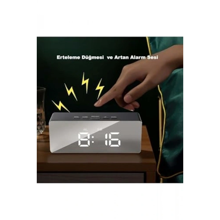 Dijital LED Ekranlı Akıllı Saat, Alarm & Termometre