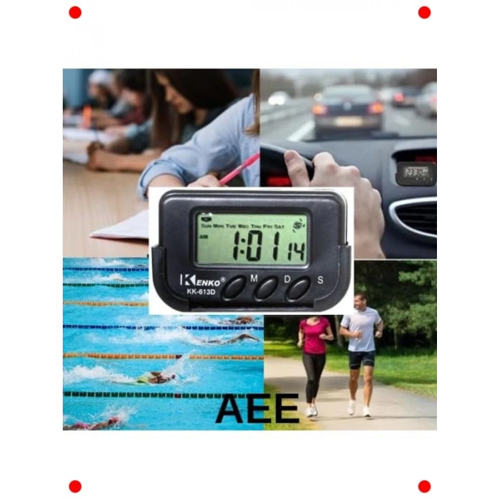 Dijital Masa & Araba Saati - Alarm ve Kronometre