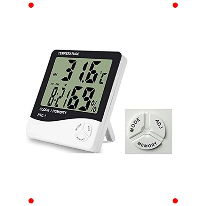 Dijital Masaüstü Termometre ve Nem Ölçer