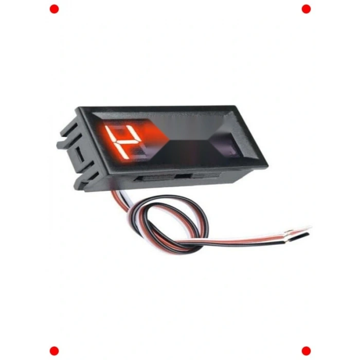 Dijital Panel Voltmetre 0.56, DC 0-30V, Kırmızı