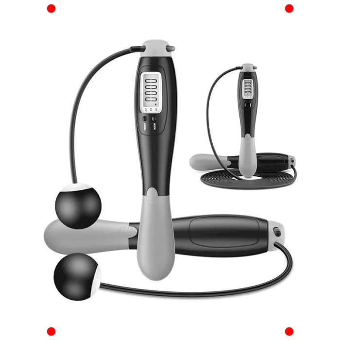 Dijital Sayaçlı Akıllı Çelik İp Atlama Seti