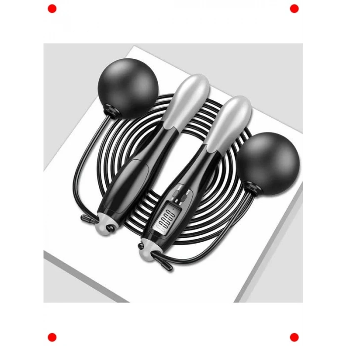 Dijital Sayaçlı Akıllı Çelik İp Atlama Seti