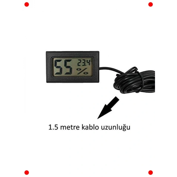 Dijital Sıcaklık ve Nem Ölçer Termometre