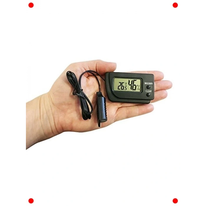 Dijital Termometre ve Higrometre - Min/Max Problu