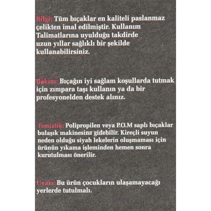 Dilimi Bıçak, 11 cm Uzunlukta, Jumbo Marka