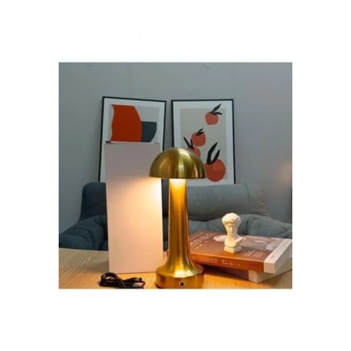 Dimmerli Şarjlı Masa Lambası, 3 Renk Modu ile Rahat Okuma