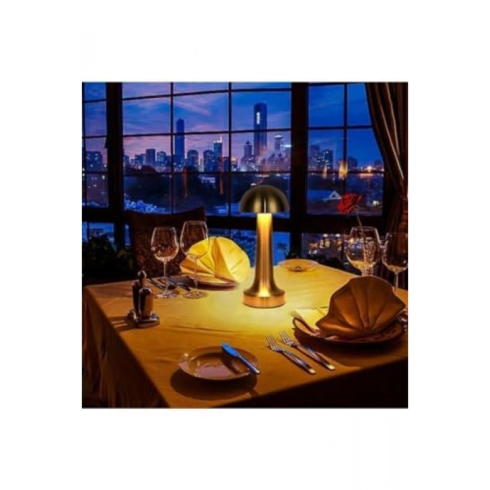 Dimmerli Şarjlı Masa Lambası, 3 Renk Modu ile Rahat Okuma