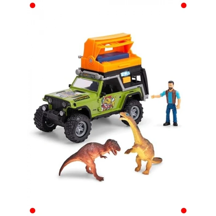 Dino Kamp Temalı Oyuncak Karavan