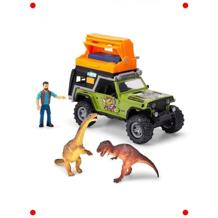 Dino Kamp Temalı Oyuncak Karavan