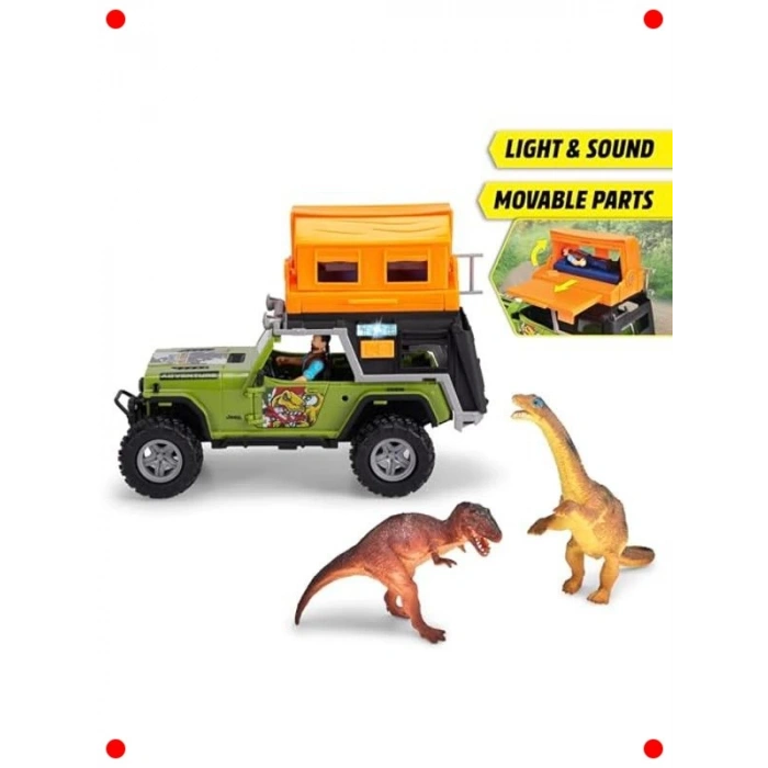 Dino Kamp Temalı Oyuncak Karavan