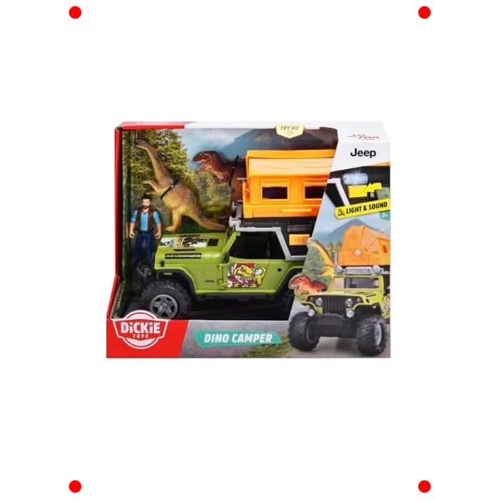 Dino Kamp Temalı Oyuncak Karavan