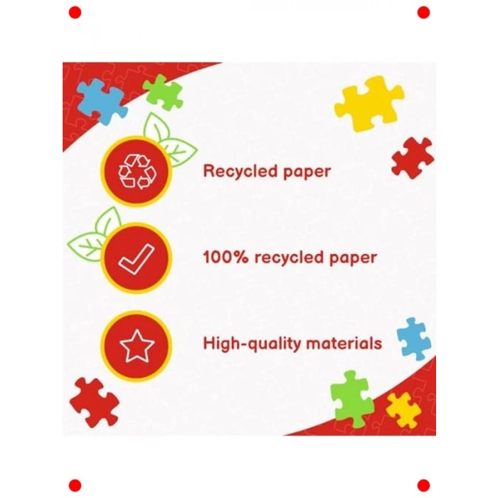 Dinozor Temalı Mat Çerçeveli Çocuk Yapbozu (15 Parça)