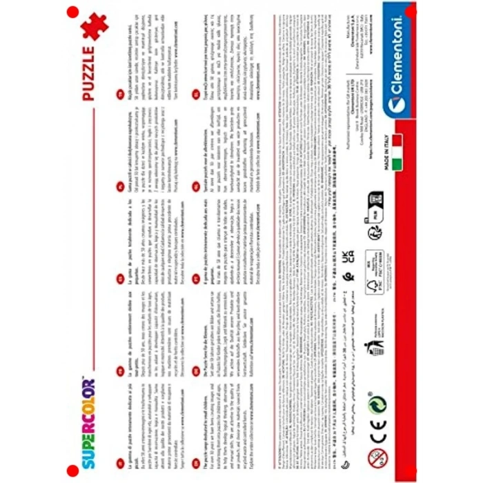 Dinozor Temalı Renkli Çocuk Yapbozu - 104 Parça