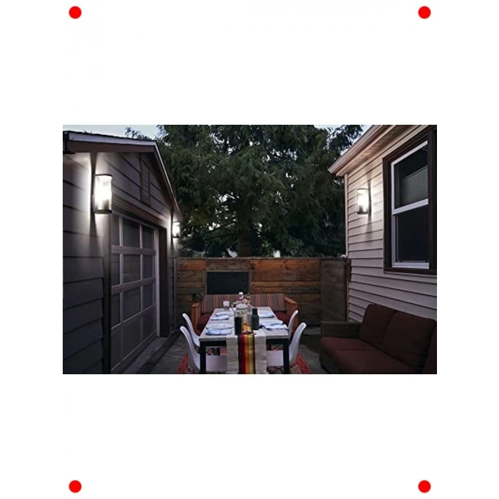 Dış Mekan Boru Tipi LED Duvar Lambası, E27