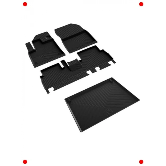 Doblo (2024+) Uyumlu 4D Paspas ve Bagaj Havuzu Seti