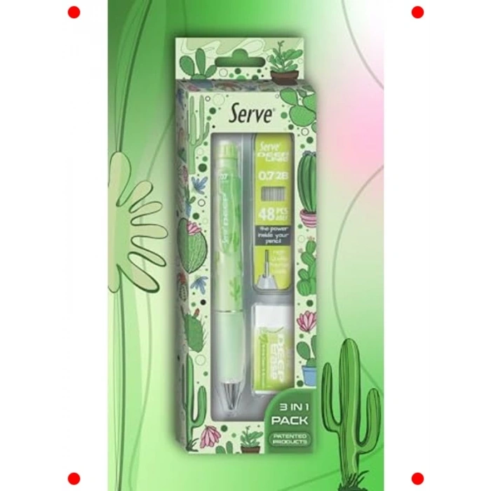 Doğa Temalı Kalem Seti - 0.7 mm, Elma Yeşili