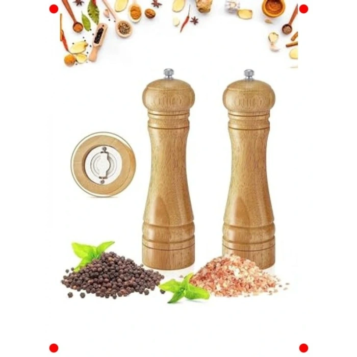 Doğal Ahşap Manuel Baharat Öğütücü