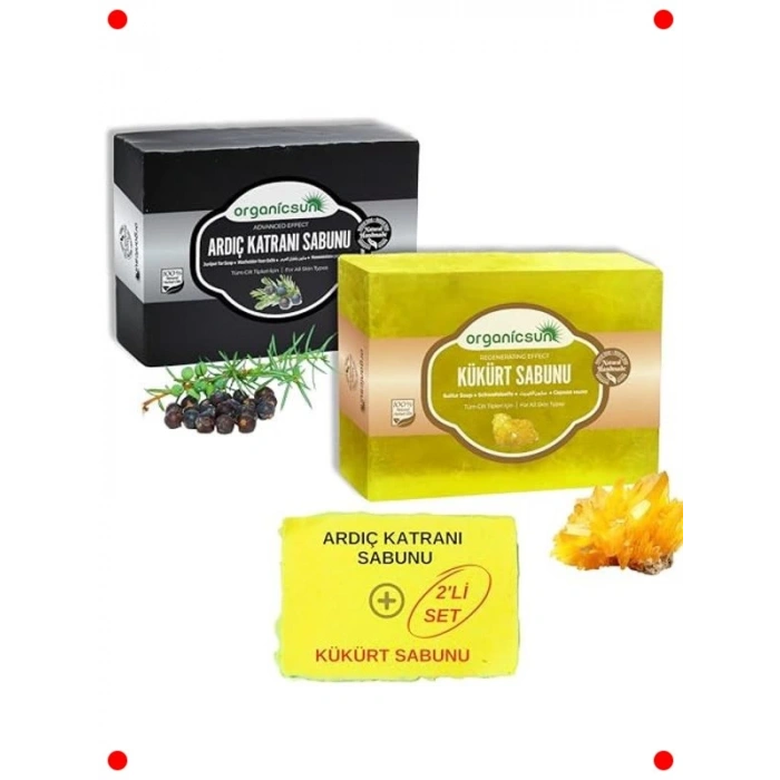 Doğal Ardıç Katranı & Kükürt Sabunu Seti 2li