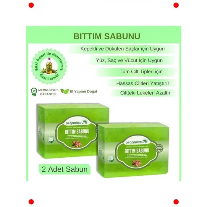 Doğal Bıttım Sabunu 2li Set Tüm Saç ve Cilt Tipleri