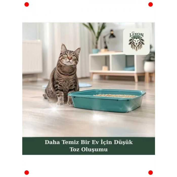 Doğal Çam Peleti Kedi Kumu 10 Kg (20L) Astımlı Kedilere Uygun