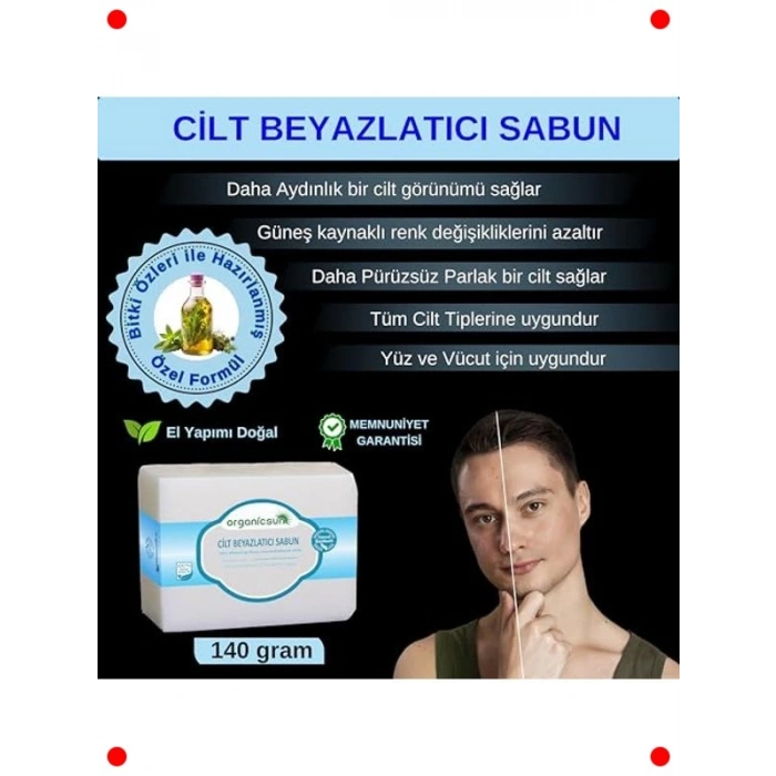Doğal Cilt Beyazlatıcı Sabun, 140 gr, Vitamin B&E