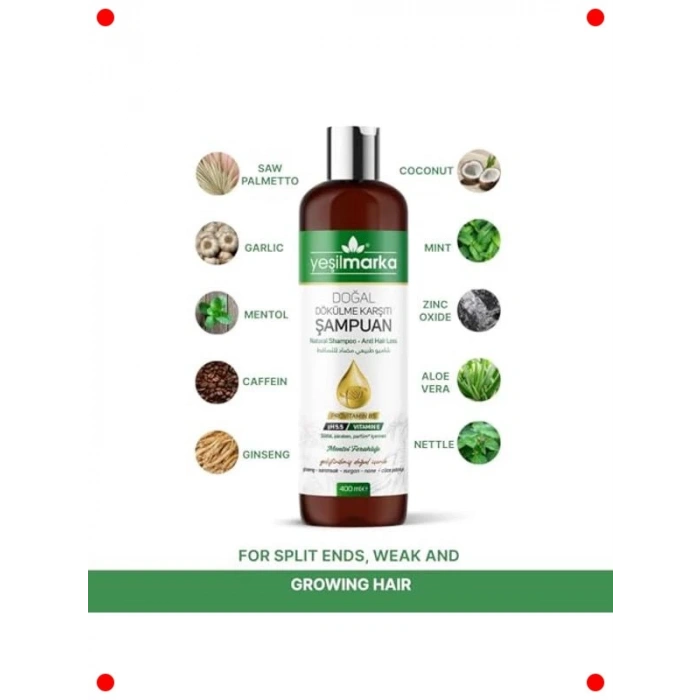 Doğal Dökülme Karşıtı Şampuan - Kuru ve İnce Saçlar 400ml