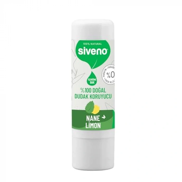 Doğal Dudak Koruyucu, Nane & Limon Aromalı 6 g
