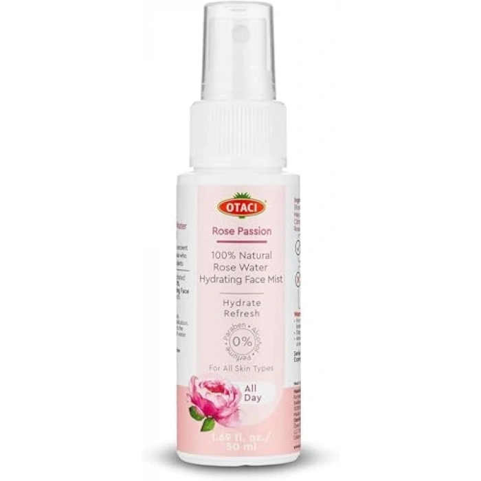 Doğal Gül Suyu Spreyi, Cilt Ferahlatıcı 100 ml