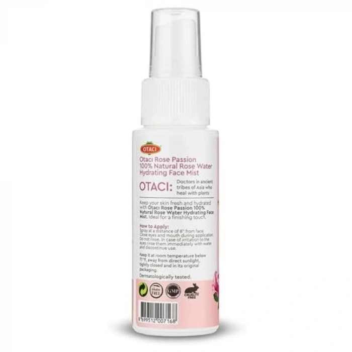 Doğal Gül Suyu Spreyi, Cilt Ferahlatıcı 100 ml