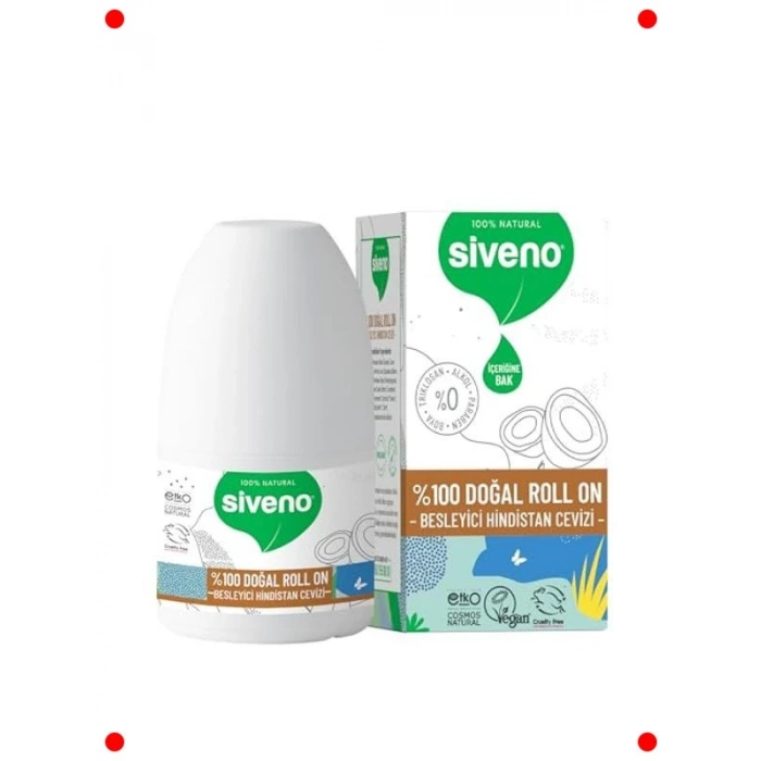 Doğal Hindistan Cevizli Roll-On Deodorant - Vegan & Lekesiz