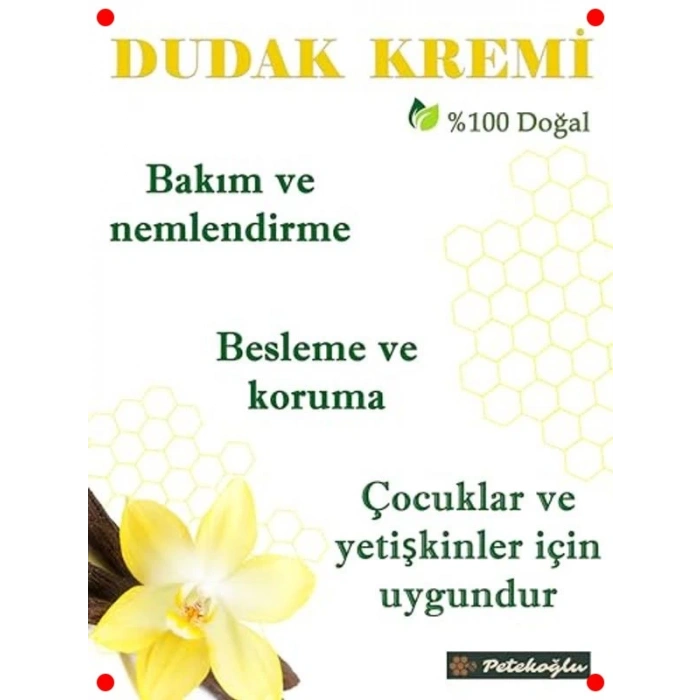 Doğal İçerikli Nemlendirici El Yapımı Dudak Kremi (2 Adet)