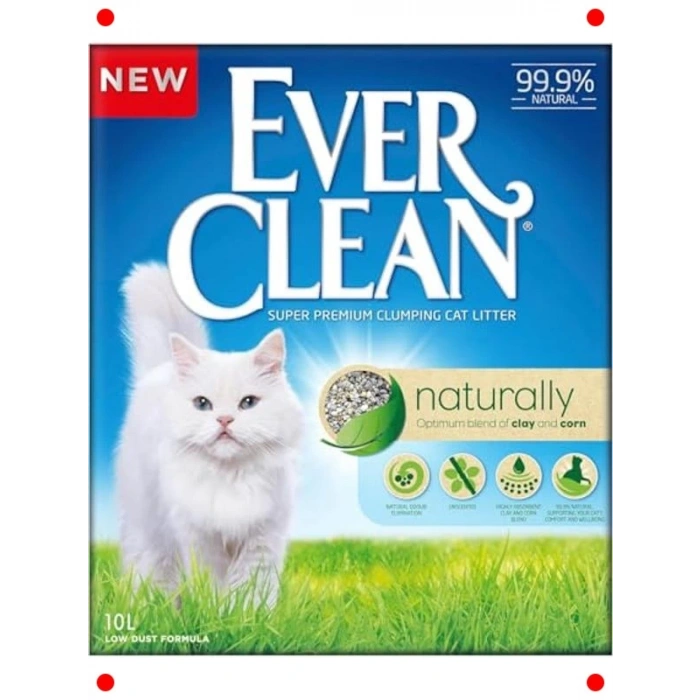 Doğal Kokusuz Kedi Kumu - Topaklanan (10 lt)