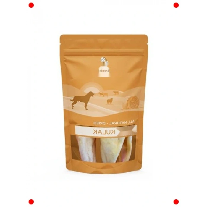 Doğal Kurutulmuş Dana Kulak Köpek Ödül Maması 100 gr