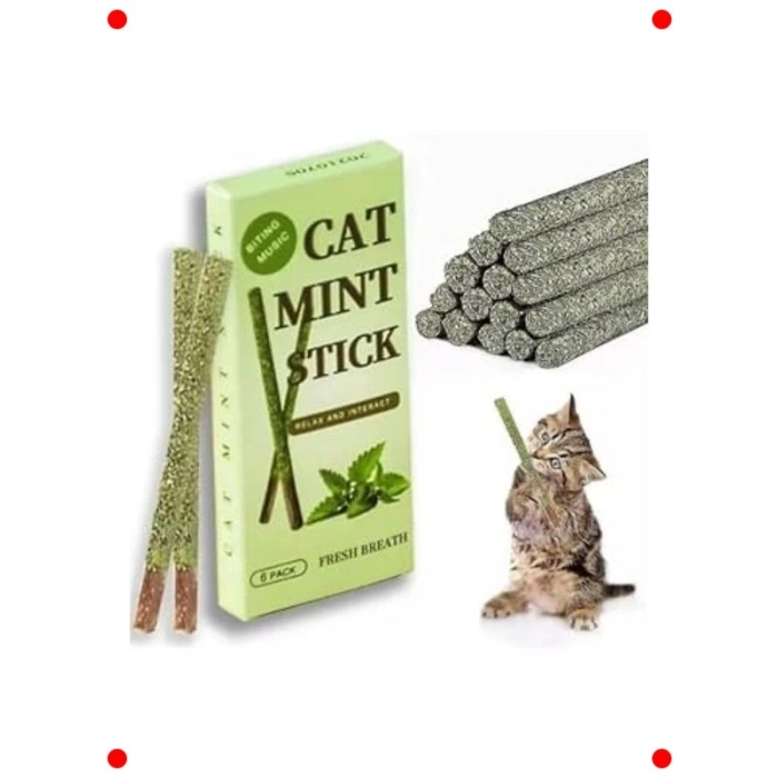 Doğal Matatabi Catnip Çubukları Kedi Oyuncağı (6 Adet)