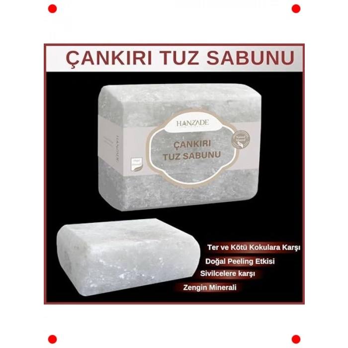 Doğal Mineralli Kaya Tuzu Sabunu 300-350 Gr